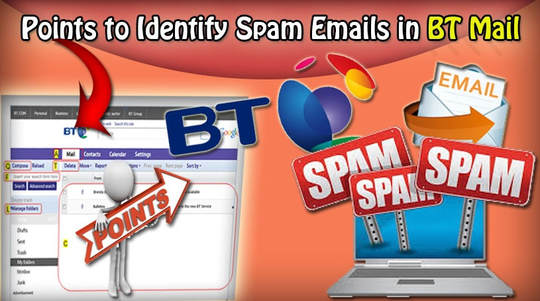 identify spam emails in bt