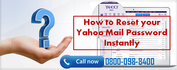 Reset Yahoo mail password