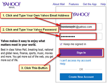 help get yahoo password